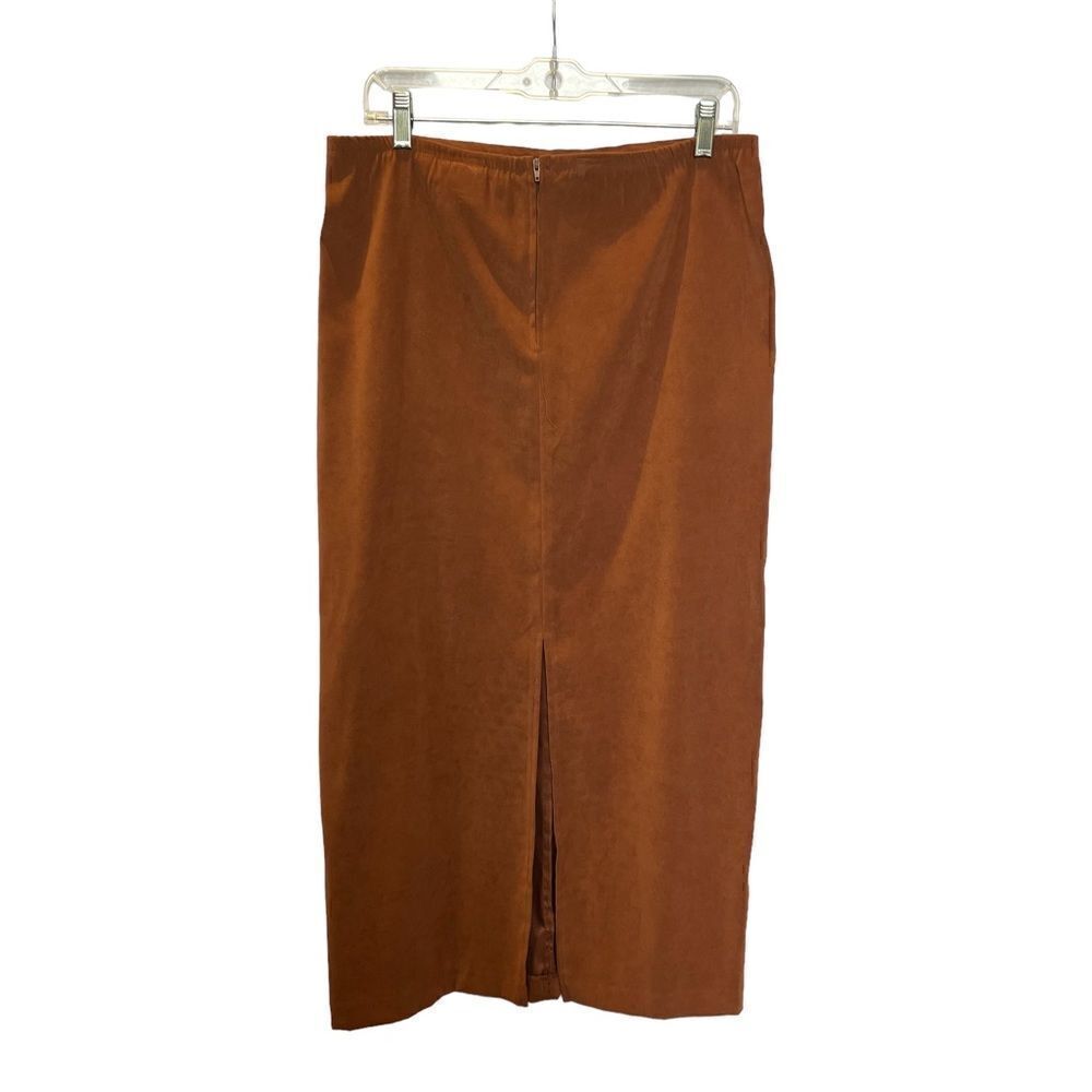 First Option Women's Maxi Skirt Rich Chocolate Brown Size 10